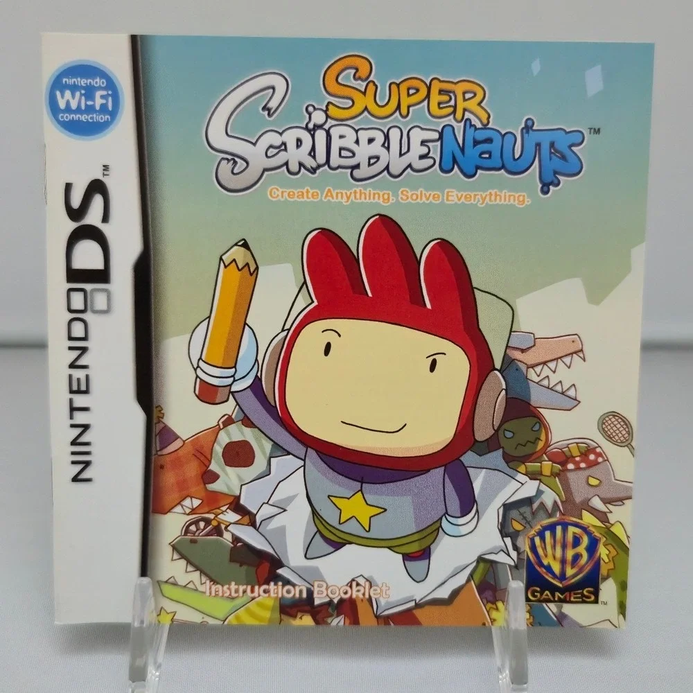 Super Scribblenauts - Nintendo DS - Complete‎ CIB W/ Manual Tested Very Clean